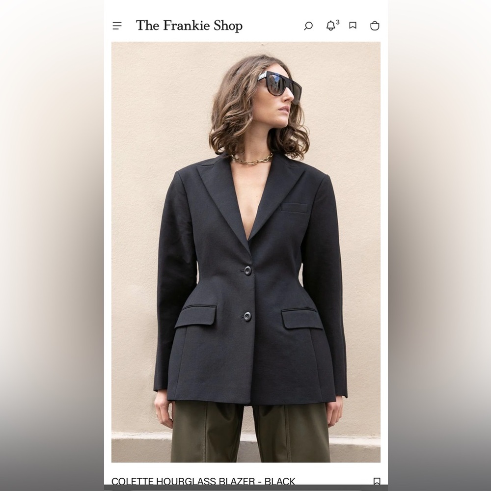 The Frankie Shop Colette Hourglass Blazer